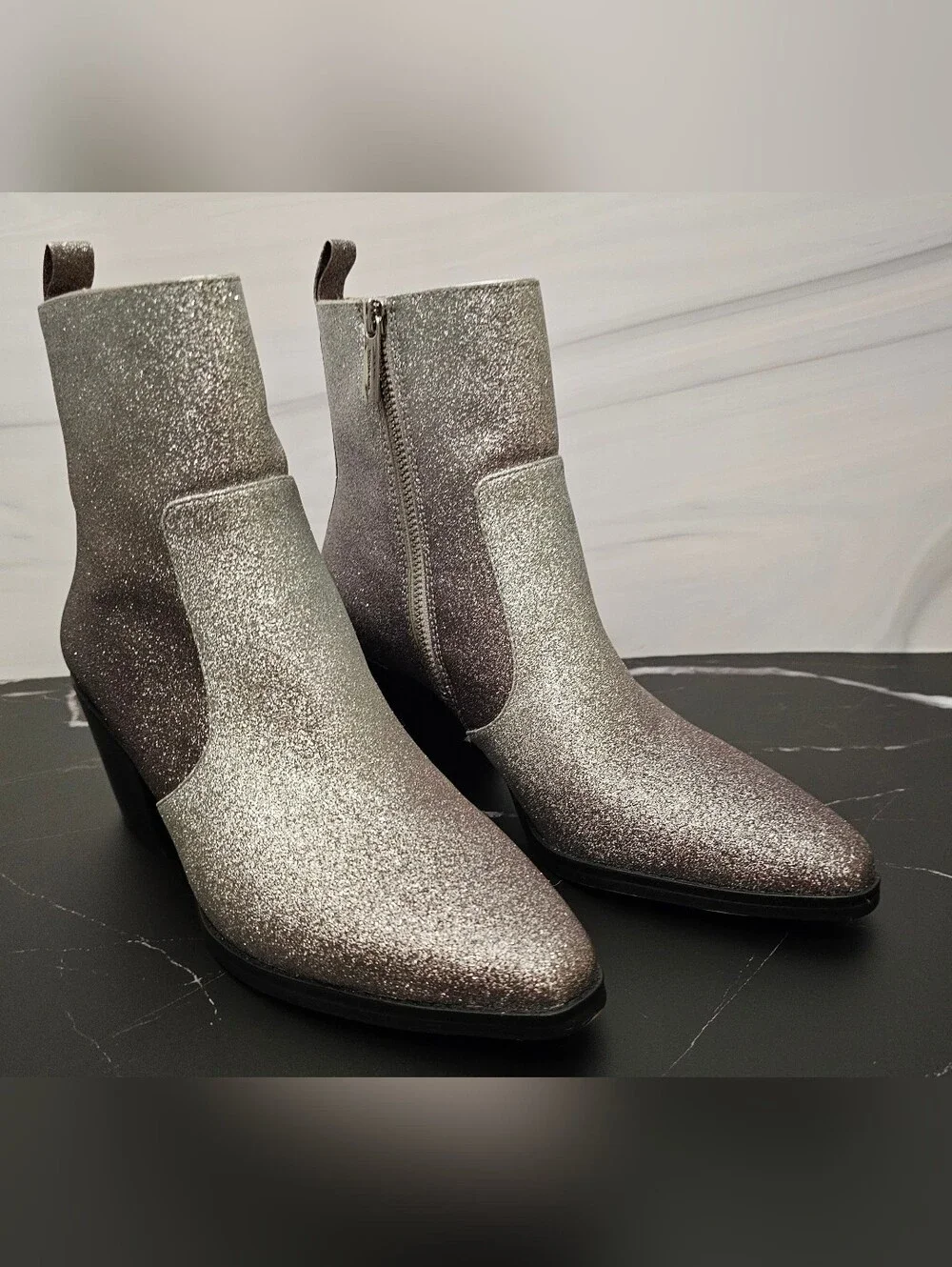 MICHAEL Michael Kors Harlow Glitter Booties 7.5M